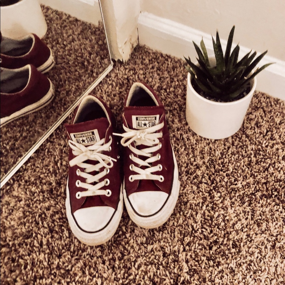 Maroon Converse